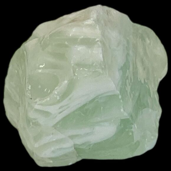 Clear Opalescent Milk Glass Art Glass Cullet Glowing Manganese Slag #4GX269 - Picture 5 of 7